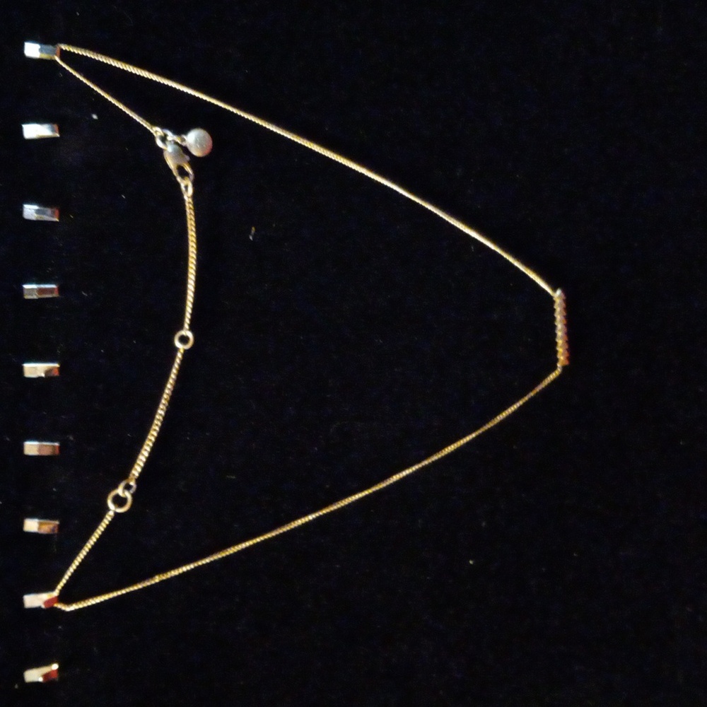 16" +3" chain MADEWELL ARROW BAR necklace